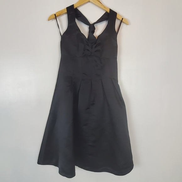Moda International Dresses & Skirts - Moda international black silk halter dress EUC